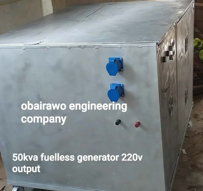 50KVA Fuelless Generator 3 Phase Output